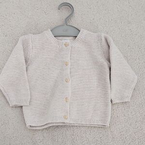 H&M Beige Knit Baby Sweater
